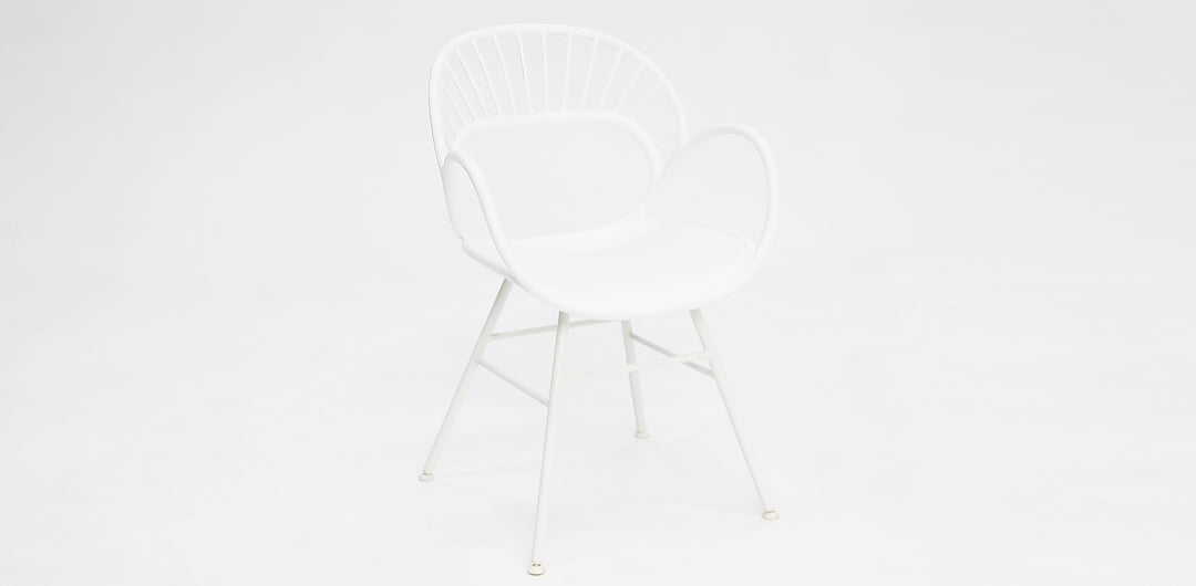 Fantail Dining Chair 4pc - White