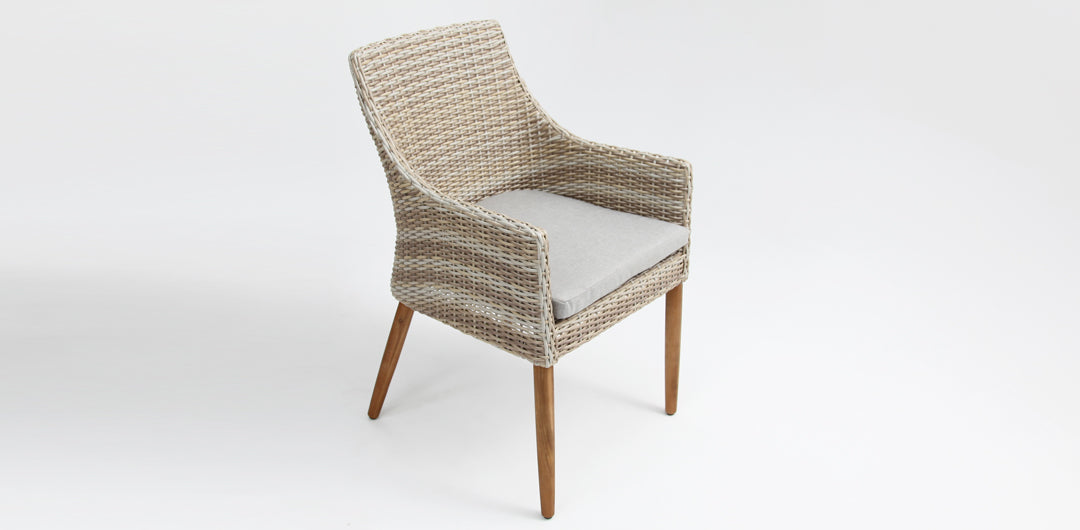 Faro Dining Chair - Mixed White Natural