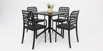 Load image into Gallery viewer, Frankie 5pc Armchair Dining Setting - Black
