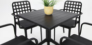 Frankie 5pc Armchair Dining Setting - Black