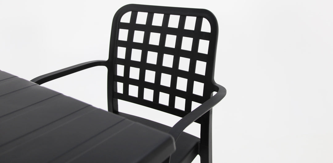 Frankie 5pc Armchair Dining Setting - Black