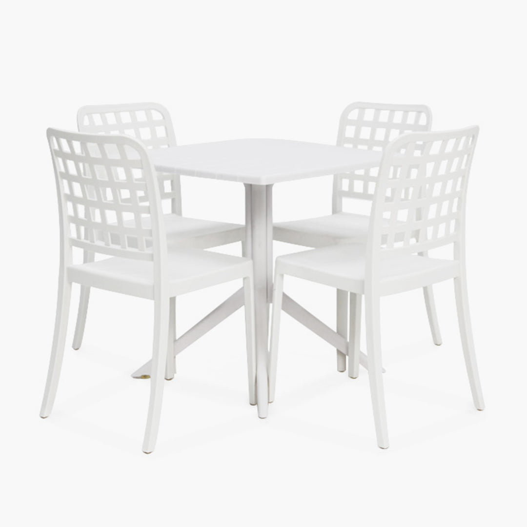 Frankie 5pc Dining Setting - White
