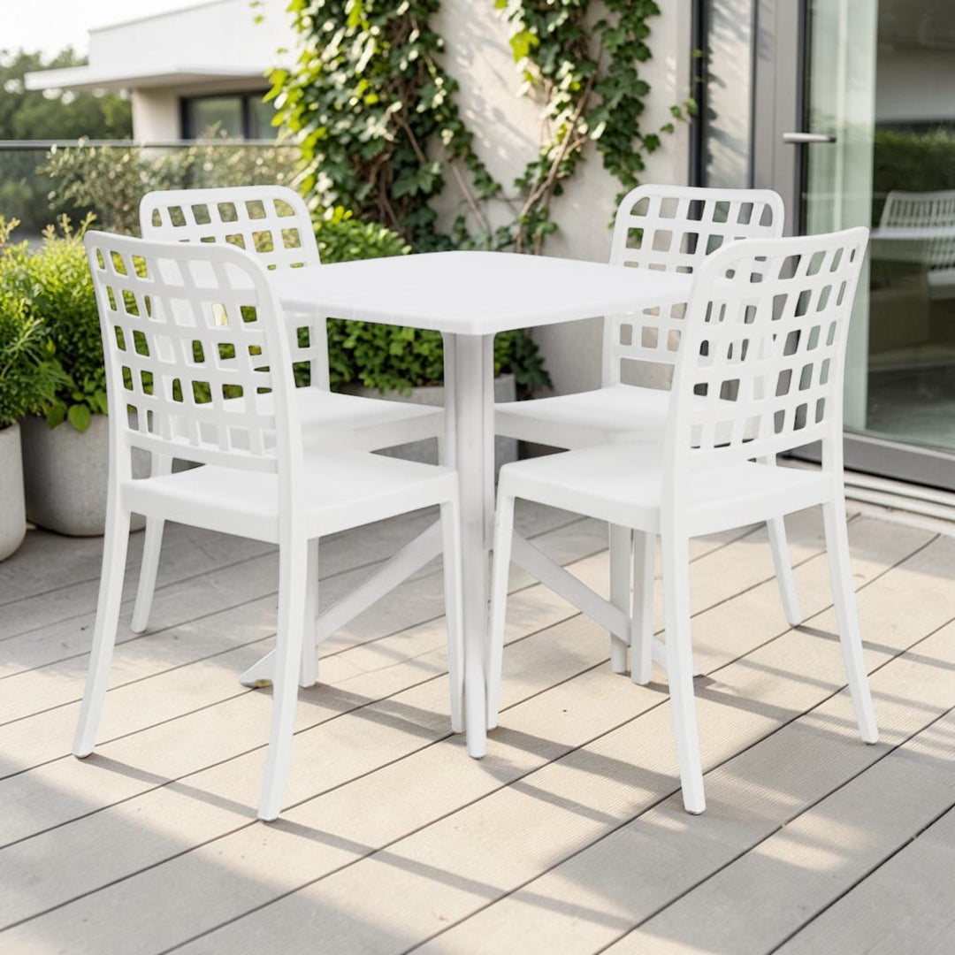 Frankie 5pc Dining Setting - White