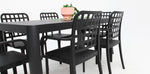 Load image into Gallery viewer, Frankie Azura 7pc Dining Set with Armchairs - Black
