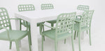 Load image into Gallery viewer, Frankie Azura 7pc Dining Set with Armchairs - White Green
