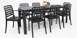 Load image into Gallery viewer, Frankie Azura 9pc Dining Set Armchair - Black
