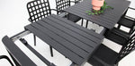 Load image into Gallery viewer, Frankie Azura 9pc Dining Set Armchair - Black
