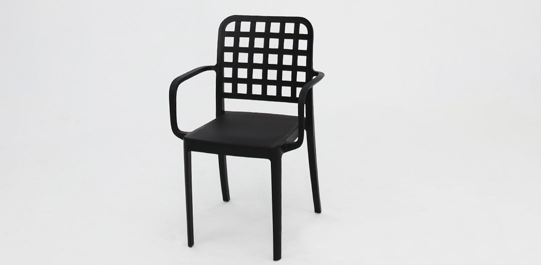 Ravenne Frankie 9pc Dining Setting with 2 x Armchairs - Black