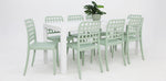 Load image into Gallery viewer, Frankie Azura 9pc Dining Set ARMLESS - Green
