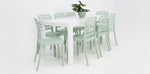 Load image into Gallery viewer, Frankie Azura 9pc Dining Set ARMLESS - Green

