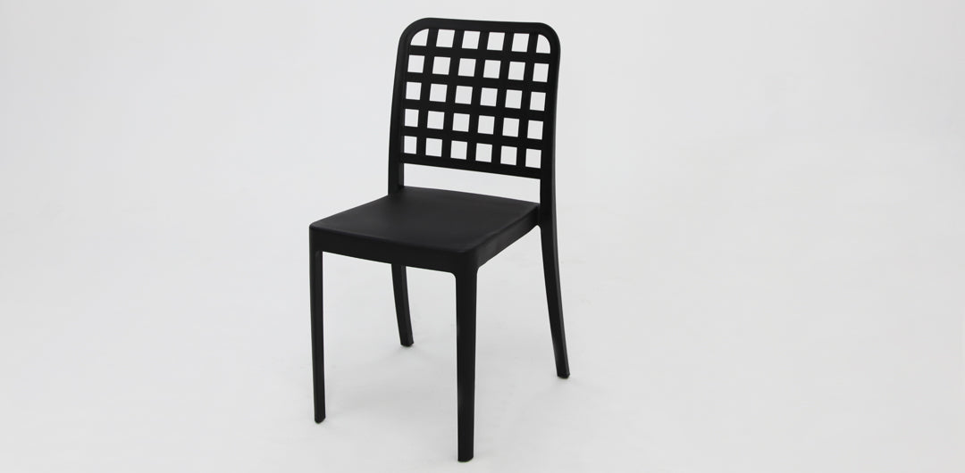 Frankie Resin Dining Chair - Black