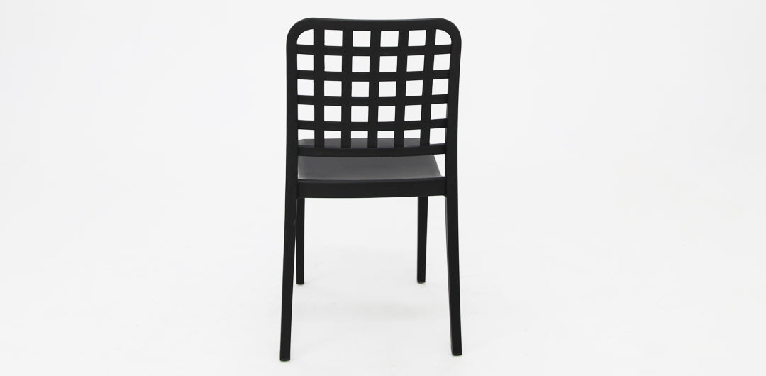 Frankie Resin Dining Chair - Black