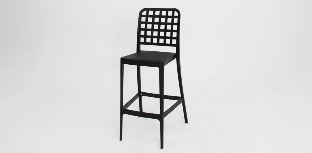 Frankie Remix 7pc Bar Set Armless - Black