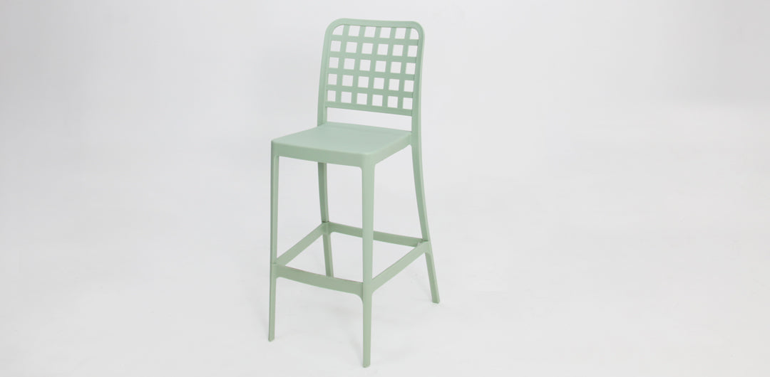 Frankie Remix 7pc Bar Set Armless - White Green