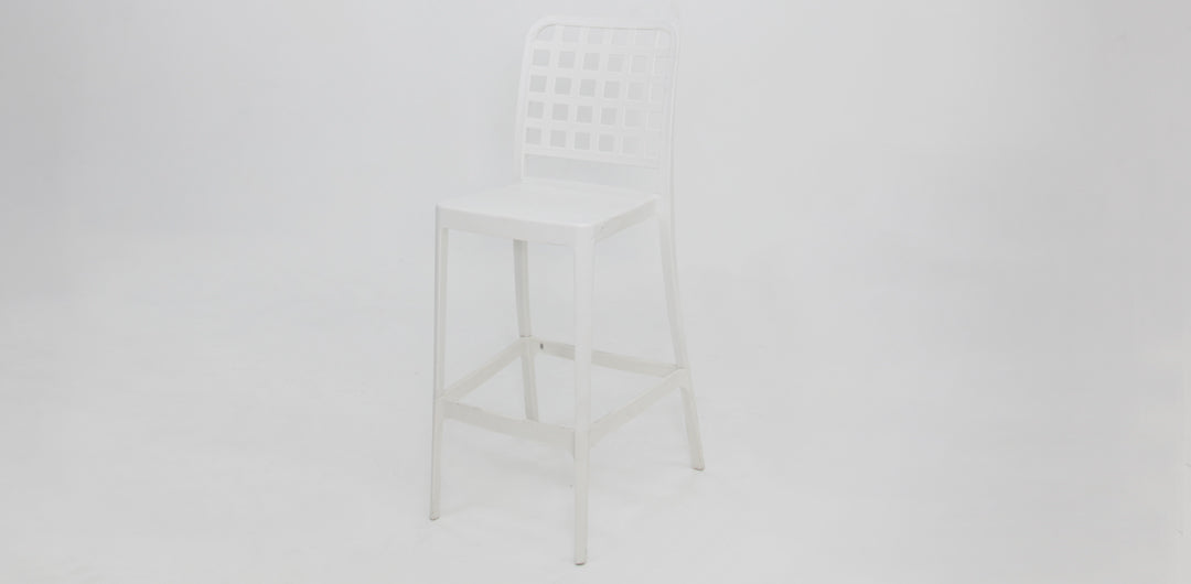 Frankie Remix 7pc Bar Set Armless - White
