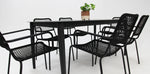 Load image into Gallery viewer, Java Bahamas 7pc Dining Setting - Black
