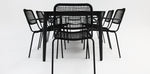 Load image into Gallery viewer, Java Bahamas 9pc Dining Setting - Black
