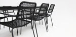 Load image into Gallery viewer, Java Bahamas 9pc Dining Setting - Black
