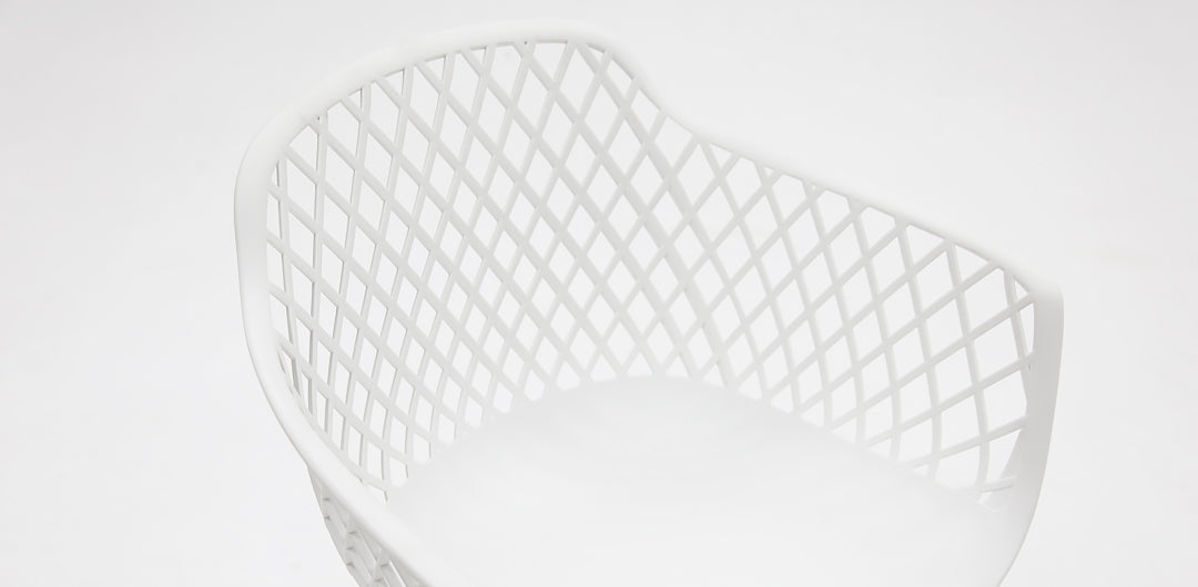 Persia Java Round 5pc Dining Setting - White