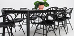 Load image into Gallery viewer, Java Fantail 9pc Dining Set - Black
