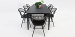 Load image into Gallery viewer, Java Fantail 9pc Dining Set - Black
