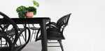Load image into Gallery viewer, Java Fantail 9pc Dining Set - Black
