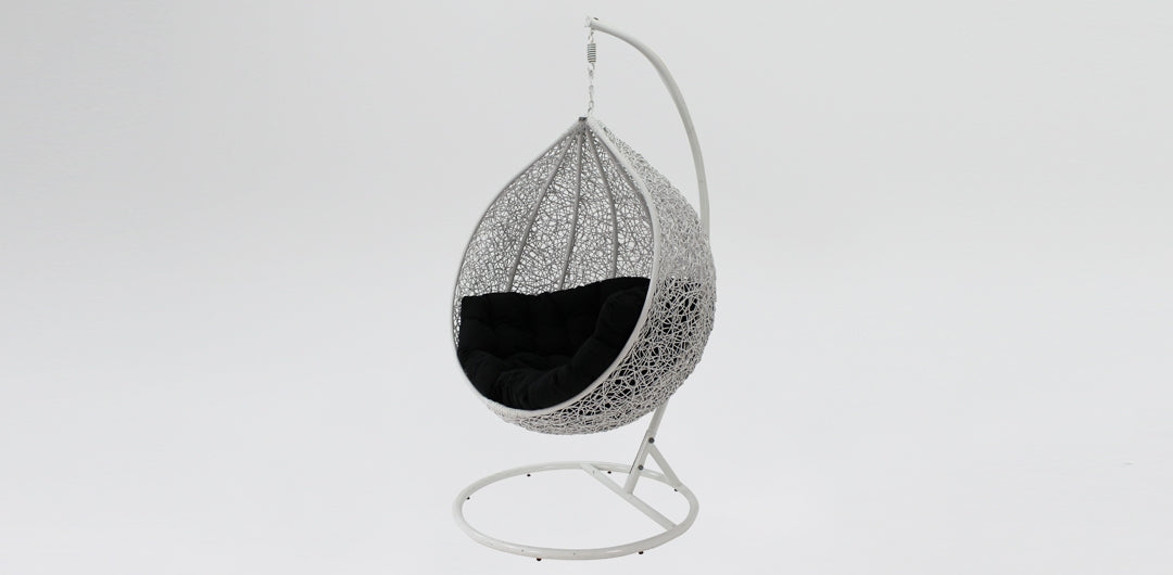 Kakadu Pod Chair - White/Black