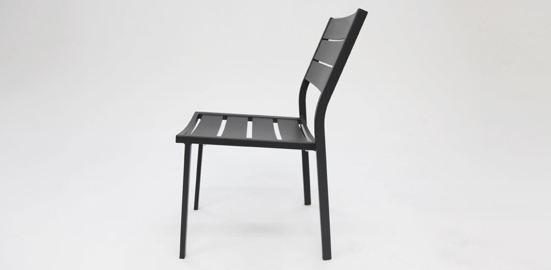 Kingsville armless chair gunmetal