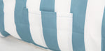 Load image into Gallery viewer, Laid Back Turquoise and White Stripe Beanbag
