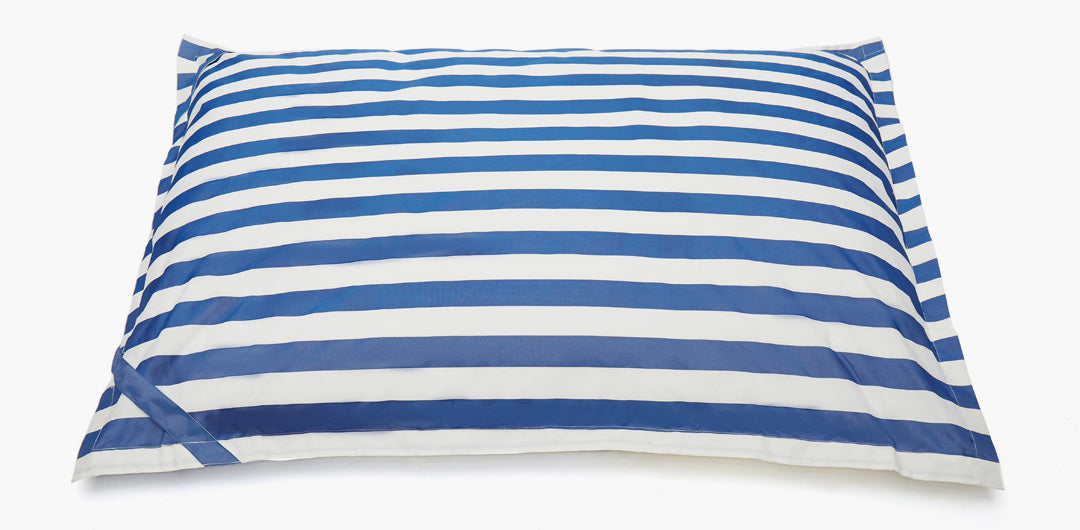 Lazy Days Blue + White Stripe Floating Beanbag