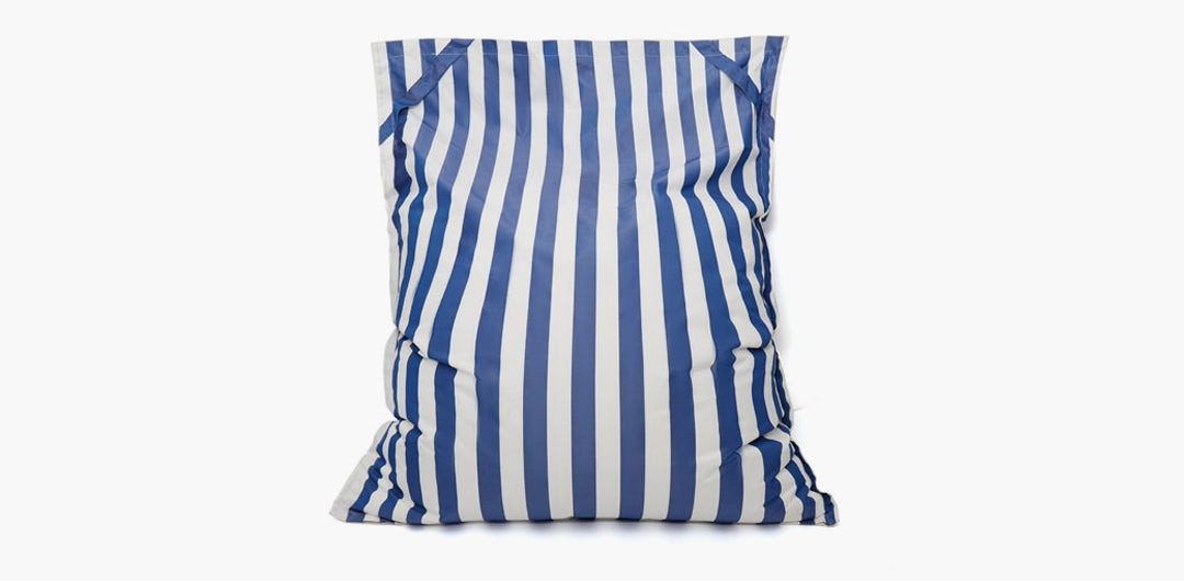 Lazy Days Blue + White Stripe Floating Beanbag