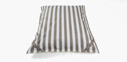 Lazy Days Taupe + White Stripe Floating Beanbag