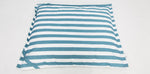 Load image into Gallery viewer, Lazy Days Turquoise + White Stripe Beanbag
