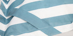 Load image into Gallery viewer, Lazy Days Turquoise + White Stripe Beanbag
