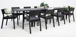 Load image into Gallery viewer, Madagascar Dallas 11pc Dining Setting - Black
