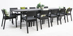 Load image into Gallery viewer, Madagascar Dallas 13pc Dining Setting - Black
