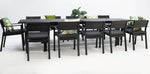 Load image into Gallery viewer, Madagascar Dallas 13pc Dining Setting - Black
