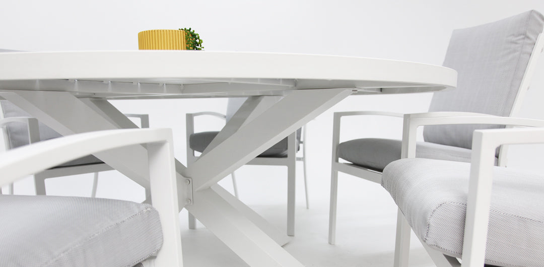 Matzo 6pc Dining Setting - White