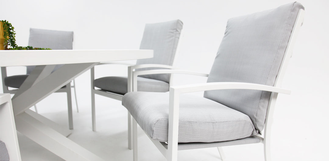 Matzo 6pc Dining Setting - White