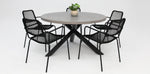 Load image into Gallery viewer, Milano Bahamas Round 6pc Dining Setting - Black
