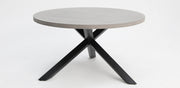 Milano Astrid 6pc Round Dining Setting - Black