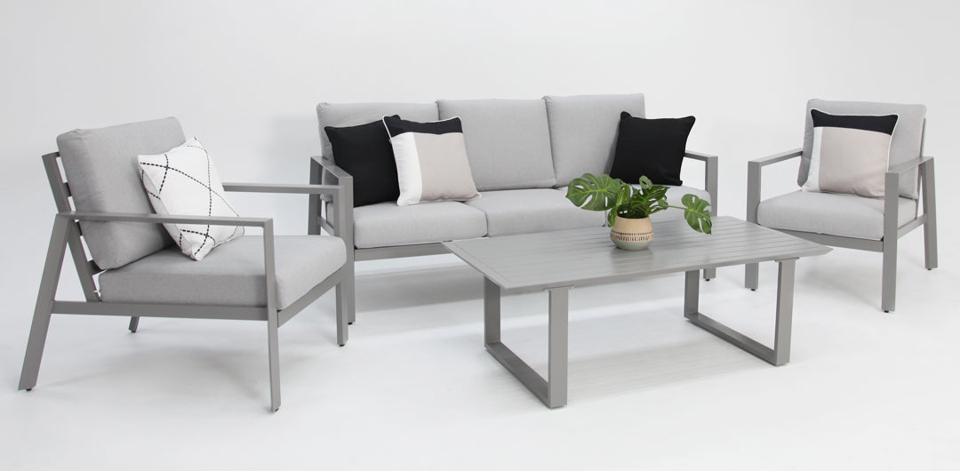 Octavia 4pc Lounge - Silver
