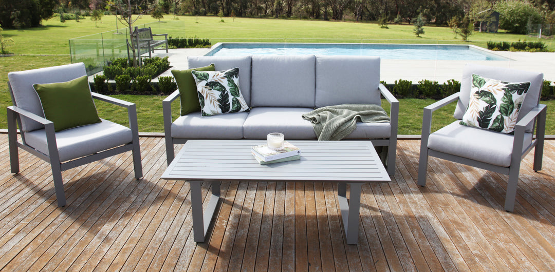 Octavia 4pc Lounge - Silver