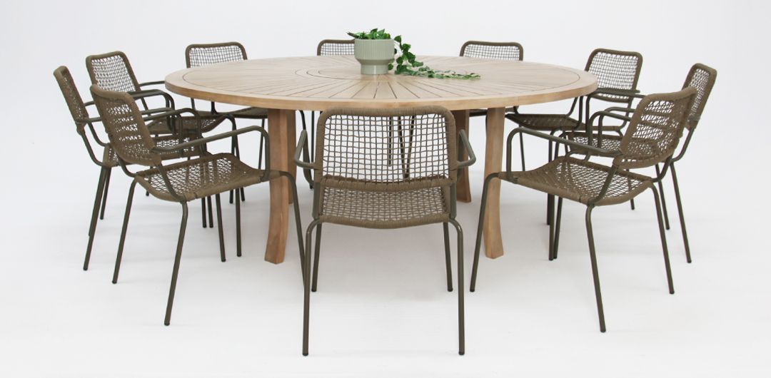 Oscar Bahamas 11pc Dining Setting - Olive