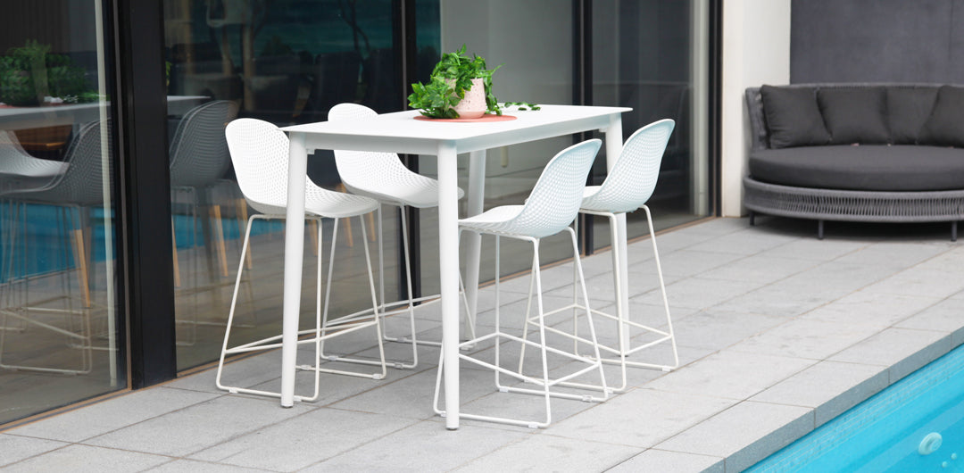Palma 5pc Bar Setting - White