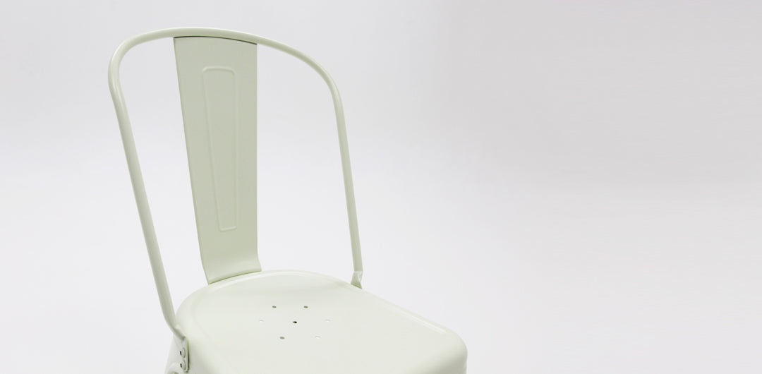 Paris Tolix Chair 4pc - Cream