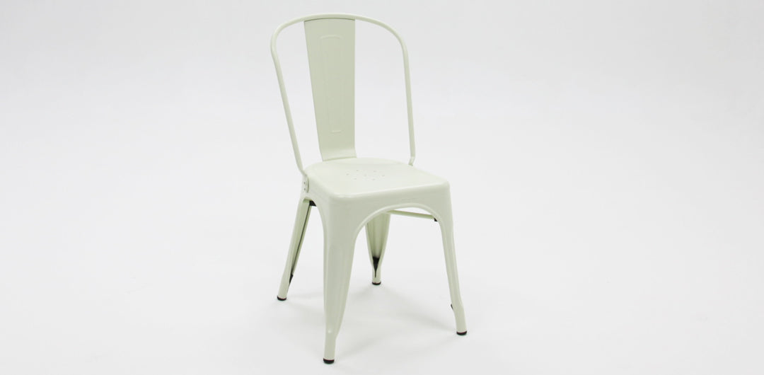 Paris Tolix Chair 4pc - Cream