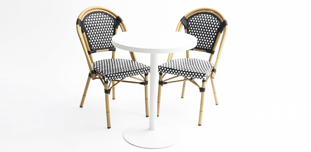 Parisian 3pc Bistro Dining Setting - White