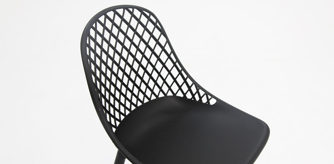 Selina Persia 220cm 9pc Dining Setting - Black