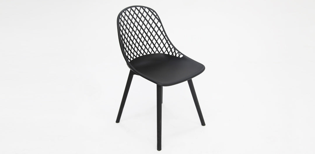 Persia Dining Chair 4pc - Black